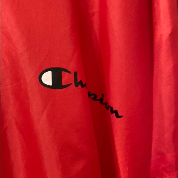 Champion Red Windbreaker Jacket - Picture 3 of 7